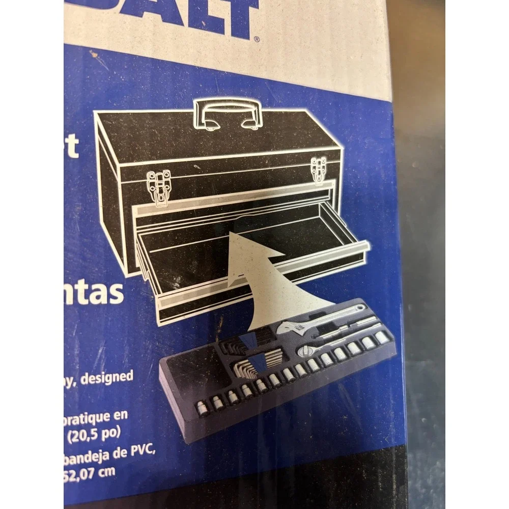 NIB Kobalt 34 PC Mechanical Tool Set Socket Wrench Allen Set